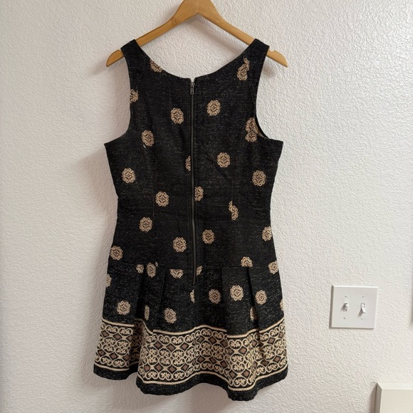Free People Black and Gold Mini Dress - Picture 3 of 5